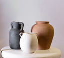 Paper Mache Vase Dia 6.50”