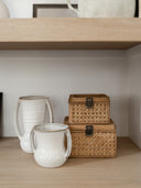 Curation #7 (3 items - Woven Ratan Box Set, Zara Medium Vase, Zara Vase Pot)