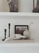 Curation #5 (5 items - Lori Budvase, Art, Marble Links Chain, and Candlestick (Lg & Sm)
